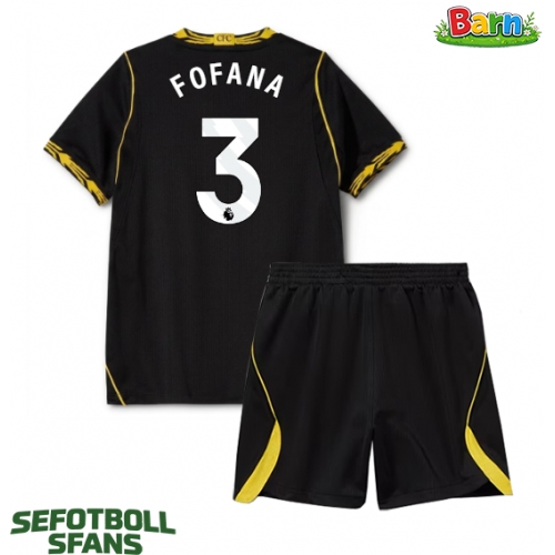 Chelsea Wesley Fofana #3 Bortaställ Barn 2026-27 Kortärmad (+ Korta byxor)